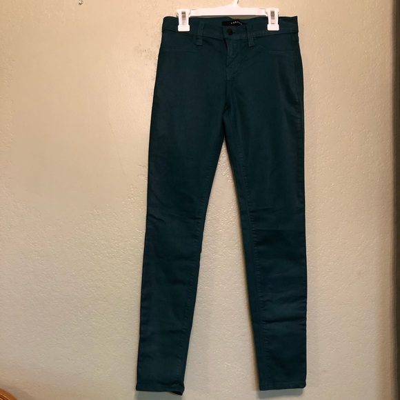 J Brand Indigo Green Wax Jeans - Picture 2 of 8